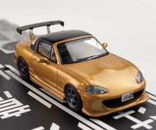 Load image into Gallery viewer, 1:64 JDM Comic Initial D Miata MX5 Evo7 Lancer Model Diecast Metal Car New