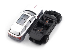 Load image into Gallery viewer, XCARTOYS 1:64 Grey HQ Hongqi E HS9 Sedan EV Model Toy Metal Car NIP