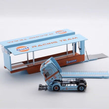 Load image into Gallery viewer, 1:64 Scania S730 Gulf Enclosed Double Deck Truck Model Diecast Metal Car New