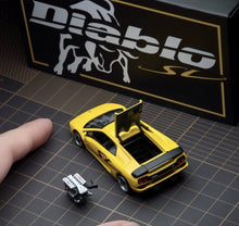 Load image into Gallery viewer, MT 1:64 Yellow Diablo SV Racing Sports Model Diecast Metal Car New Collection