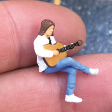Load image into Gallery viewer, 1:64 Painted Figure Mini Model Miniature Resin Diorama Guitar Singer Artist Toy