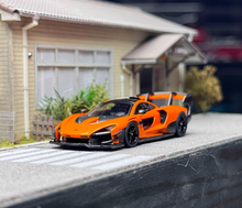 Load image into Gallery viewer, CM 1:64 Orange Senna GTR Racing Sports Model Diecast Metal Car New Collection