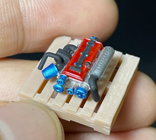 Load image into Gallery viewer, 1:64 JDM Car VTEC Turbo Engine Garage Mechanic Display Model Resin Scene New