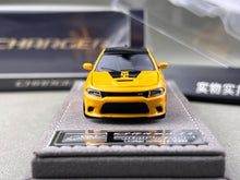 Load image into Gallery viewer, Elite 1:64 Yellow Charger SRT Engine Sedan Sports Model Diecast Metal Car New Collection