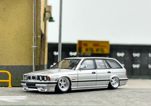 Load image into Gallery viewer, Mortal 1:64 Silver E34 Touring Wagon VIP Sports Model Diecast Metal Car New Collection