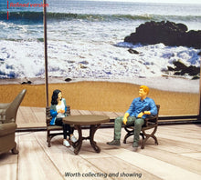 Load image into Gallery viewer, 1:64 Painted Figure Mini Model Miniature Resin Diorama Toy Sofa Table Chair Set