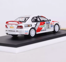 Load image into Gallery viewer, MK 1:64 APA White Galant VR-4 Rally Sedan Model Diecast Metal Car New Collection