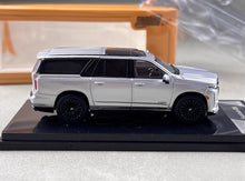 Load image into Gallery viewer, Shadow 1:64 Silver Escalade Full Sized SUV ESV Model Diecast Metal Car New Collection