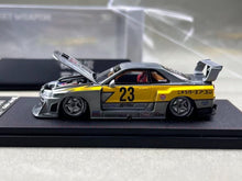Load image into Gallery viewer, SW 1:64 Varnish Skyline GTR ER34 LBWK #23 Sports Model Diecast Metal Car New Collection