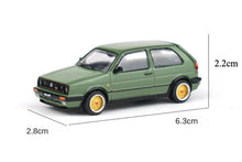 Load image into Gallery viewer, Poprace 1:64 Green Golf GTI MK2 Racing Sports Model Toy Diecast Metal Car New Collection