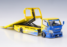 Load image into Gallery viewer, MT 1:64 Spoon Custom Tow Truck Flatbed Trailer Model Toy Diecast Metal Car BN