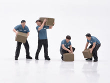 Load image into Gallery viewer, 1:64 Painted Figure Model Miniature Resin Diorama Sand Courier Porter Worker Set