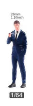 Load image into Gallery viewer, 1:64 Painted Figure Model Miniature Resin Diorama Sand Smoking Man Gentleman Toy Collection