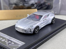 Load image into Gallery viewer, MJ 1:64 Silver One-77 V12 Coupe Super Racing Sport Model Diecast Metal Car New Collection