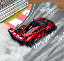 Load image into Gallery viewer, CM 1:64 Red Senna GTR Racing Sports Model Diecast Metal Car New Collection