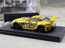 Load image into Gallery viewer, RM 1:64 Yellow AMG GTS Coupe Sports Model Diecast Metal Car New Collection