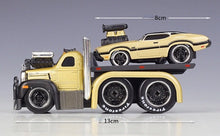 Load image into Gallery viewer, Maisto 1:64 1953 Mack B61 Flatbed Trailer Oldsmobile 442 Model Metal Car New