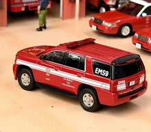 Load image into Gallery viewer, 1:64 596 Red Tahoe LAFD LA Fire SUV Police Sports Model Diecast Metal Car New Collection