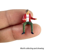 Load image into Gallery viewer, 1:64 Painted Figure Model Miniature Resin Diorama Sand Chat Group Furniture Set New