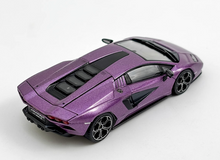 Load image into Gallery viewer, HH 1:64 Purple Countach LPI800-4 Racing Sports Model Diecast Metal Car New Collection