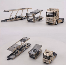 Load image into Gallery viewer, GCD 1:64 Gold Actros Gigaspace 4x2 Trailer Truck Model Diecast Metal Car New Collection