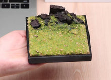 Load image into Gallery viewer, 1:64 Painted Car Model Base Miniature Diorama Sand Artificial Grassland Scenario