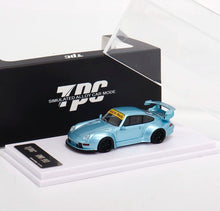Load image into Gallery viewer, TPC 1:64 Ice Blue RWB 993 Classic Racing Sports Model Diecast Metal Car New Collection