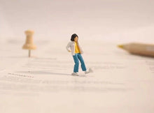 Load image into Gallery viewer, 1:64 Painted Figure Mini Model Miniature Diorama Sand Camping Outdoor Picnic Toy Collection