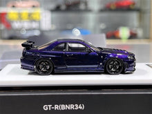 Load image into Gallery viewer, BZMW 1:64 Purple Skyline GTR R34 NISMO Z-Tune Model Diecast Resin Car New Collection