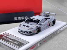 Load image into Gallery viewer, 1:64 Flame Grey Huracan GT LP610 LBWK Racing Sport Model Diecast Resin Car New Collection