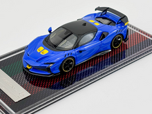 Load image into Gallery viewer, U2 1:64 Blue SF90XX Stradale Racing Sports Model Diecast Resin Car New Collection