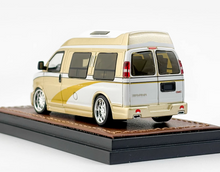 Load image into Gallery viewer, GOC 1:64 Gold GMC Savana Cutaway Van MPV RV Model Diecast Metal Car New Collection
