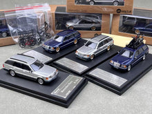 Load image into Gallery viewer, Mortal 1:64 Benz S124 E300 Wagon Roof Bicycle Classic Model Diecast Metal Car New