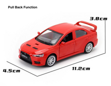 Load image into Gallery viewer, CCA 1:41 JDM EVO 10 Lanser X Racing Sports Model Toy Diecast Metal Car