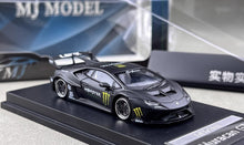 Load image into Gallery viewer, MJ 1:64 Matte Black Huracan LP610 GT Sports Model Diecast Metal Car New Collection