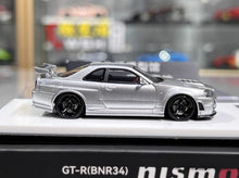 Load image into Gallery viewer, BZMW 1:64 Silver Skyline GTR R34 NISMO Z-Tune Sport Model Diecast Resin Car