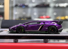 Load image into Gallery viewer, DMH 1:64 Purple Veneno Super Racing Sports Model Diecast Resin Car New Collection