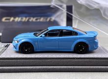 Load image into Gallery viewer, Elite 1:64 Blue Charger SRT Engine Sedan Sports Model Diecast Metal Car New Collection