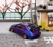 Load image into Gallery viewer, CM 1:64 Purple Evolution EVO Lancer 9 IX Sports Model Diecast Metal Car New