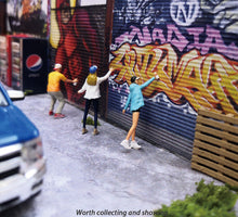 Load image into Gallery viewer, 1:64 Painted Figure Mini Model Miniature Resin Diorama Garage Repair Lady Girl