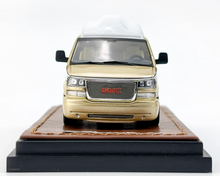 Load image into Gallery viewer, GOC 1:64 Gold GMC Savana Cutaway Van MPV RV Model Diecast Metal Car New Collection