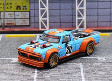 Load image into Gallery viewer, SW 1:64 Blue 1977 F150 Gulf Hoonigan Pickup Truck Model Diecast Metal Car New