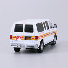 Load image into Gallery viewer, 1:64 596 White Fire FDNY E350 Super Duty Wagon Van Model Diecast Metal Car New Collection