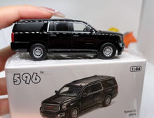 Load image into Gallery viewer, 1:64 596 Black Yukon XL Full Sized SUV Sports Model Diecast Metal Car New Collection