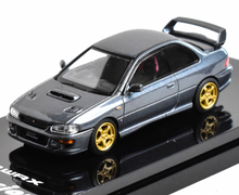 Load image into Gallery viewer, HobbyJapan 1:64 Gray Impreza GC8 WRX STI Sports Model Diecast Metal Car New Collection