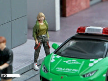 Load image into Gallery viewer, 1:64 Painted Figure Model Miniature Resin Diorama Sand Toy Camo Short Hair Girl