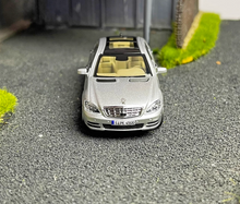 Load image into Gallery viewer, MH 1:64 Silver S-Class S600L W221 Luxury Sedan Sports Model Diecast Metal Car