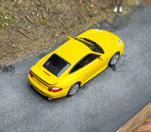 Load image into Gallery viewer, Tarmac 1:64 Yellow 911 GT3 Type 996 Sports Model Diecast Metal Car New Collection