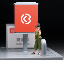 Load image into Gallery viewer, 1:64 Painted Figure Mini Model Miniature Resin Diorama Sand Blond Hair Girl Toy New