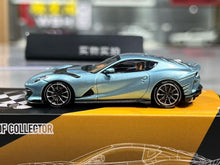 Load image into Gallery viewer, TOC 1:64 Ice Blue 812C Coupe Racing Sports Model Diecast Metal Car New Collection